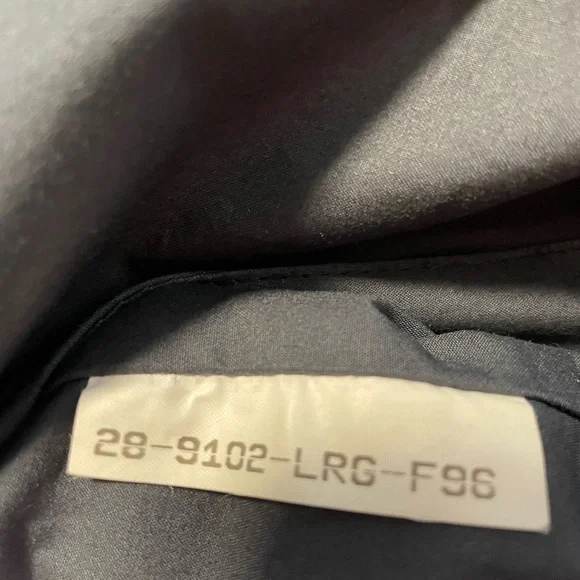 Vintage Brooks Brothers Navy Blue Trench Coat Size Large Missing Zip In Lining - Picture 3 of 16